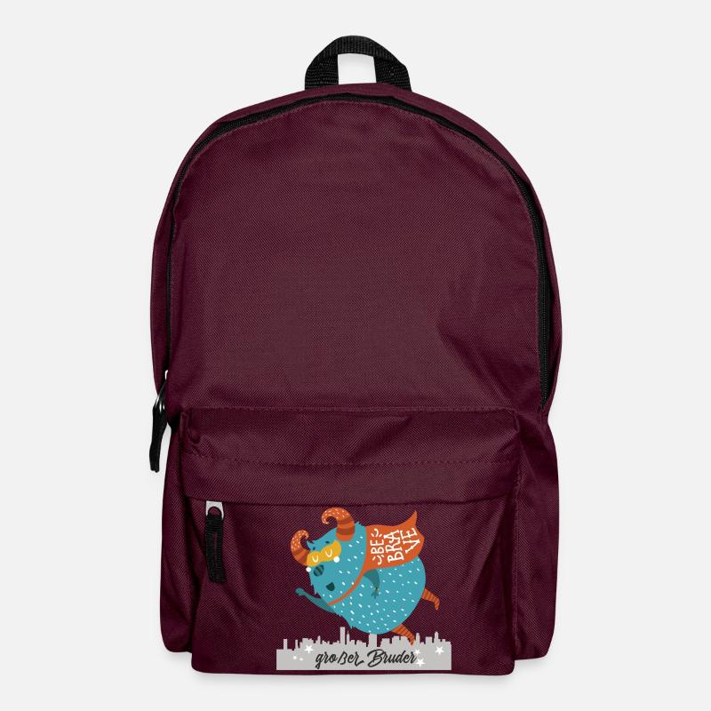 großer Bruder Monster - Rucksack - Burgunderrot