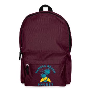 Kamala Beach Phuket Sonnenuntergangspalme - Rucksack - Burgunderrot - Vorne