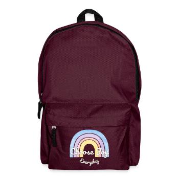Dites à la vie - avec style ! - Sac à dos - bordeaux  - Devant