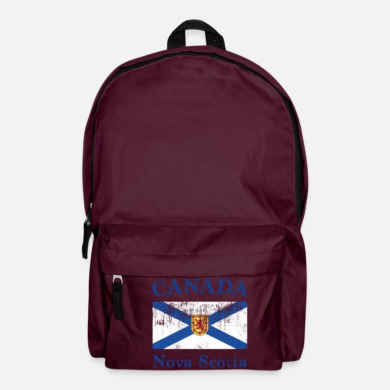 Nova Scotia Flag Vintage - Rucksack - Burgunderrot