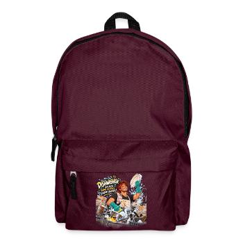 Hero Dishwasher Grüne Handschuhe - Rucksack - Burgunderrot - Vorne
