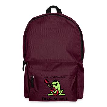 frog_n_roll_072011_d_3c - Backpack - burgundy - Front