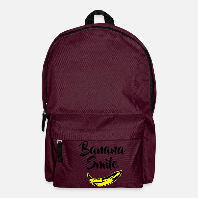Banane Lächeln - Rucksack - Burgunderrot