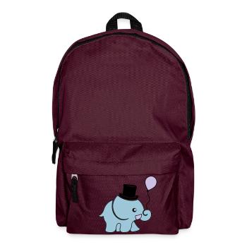 elefant_artist_002 - Backpack - burgundy - Front