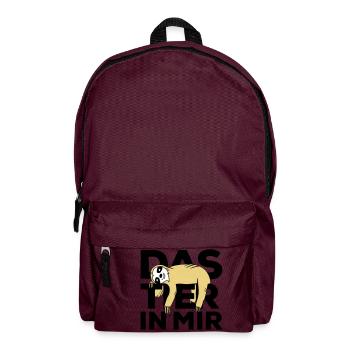 Raise the animal in me Faultier - Backpack - burgundy - Front