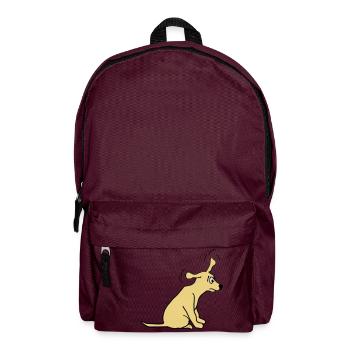 Chien - Sac à dos - bordeaux  - Devant
