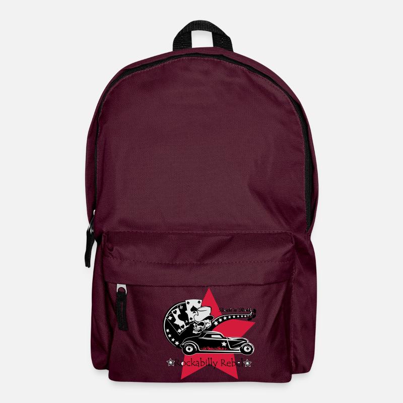 Rockabilly Rebel - Rucksack - Burgunderrot