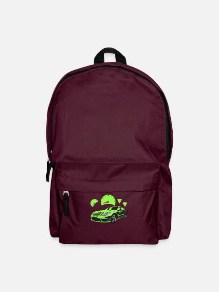 Car Tuning Tacho Auto Automobil Raser PS Rally - Rucksack - Burgunderrot