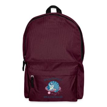 Cats, Cat Hair, Cat Lovers, - Backpack - burgundy - Front