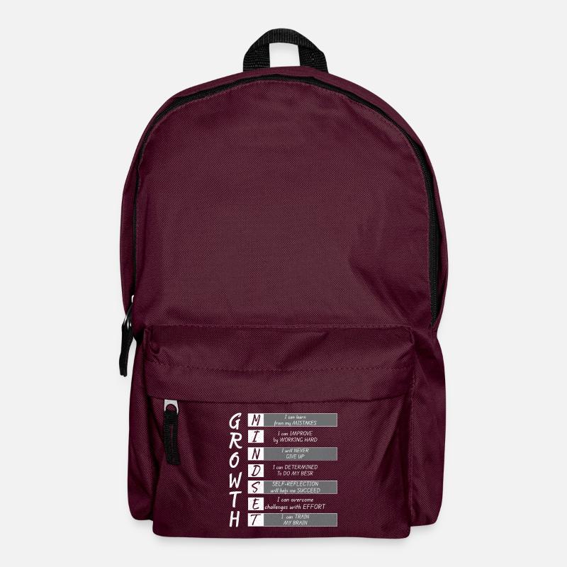 GROWTH MINDEST - Rucksack - Burgunderrot