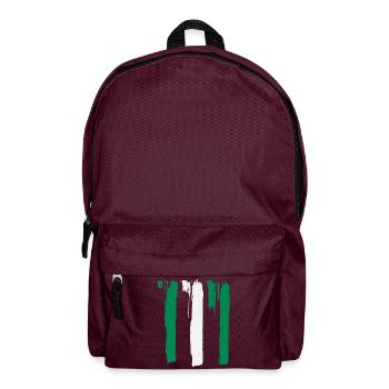 Nigeria flag - Backpack - burgundy - Front