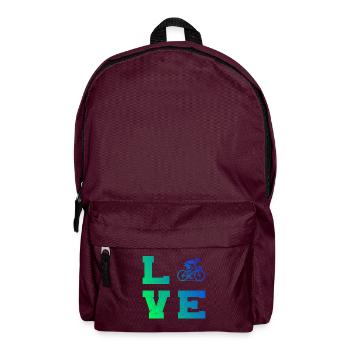 Fresh road bike motif for road bike - Backpack - burgundy - Front