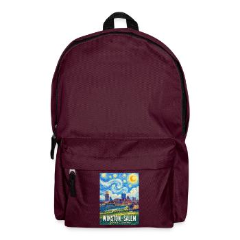 Winston-Salem, North Carolina  - Rucksack - Burgunderrot - Vorne