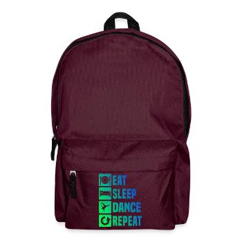 Geschenkidee für einen Breakdancer mit Streetdance - Rucksack - Burgunderrot - Vorne