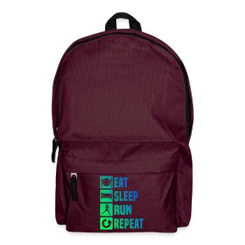 Geschenkidee für eine Running mit Running - Rucksack - Burgunderrot - Vorne