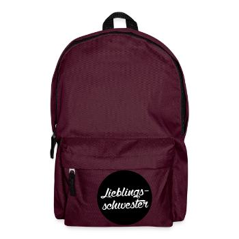 Lieblingsschwester - Rucksack - Burgunderrot - Vorne