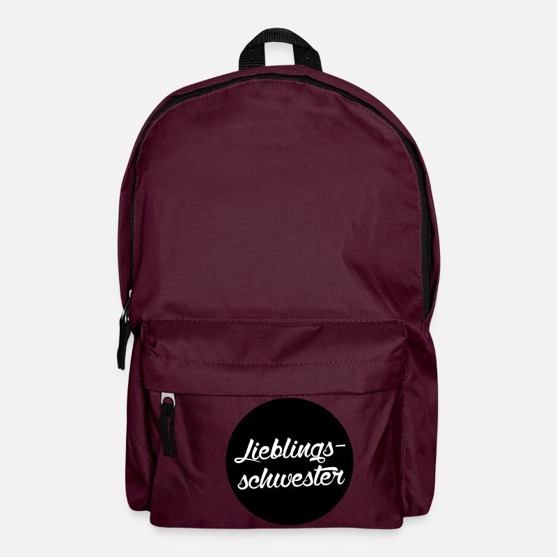 Lieblingsschwester - Rucksack - Burgunderrot