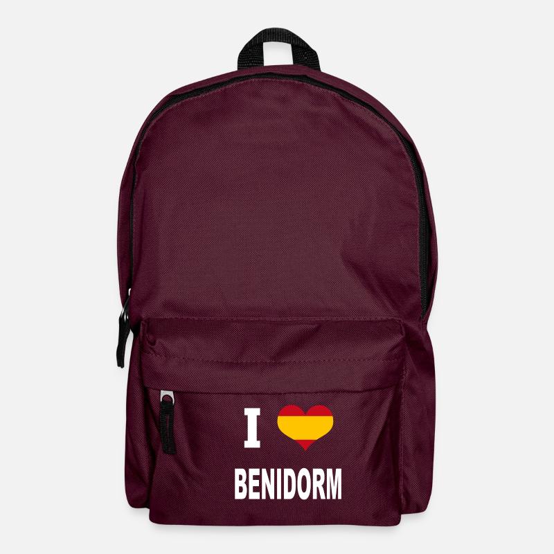 I Love Spain BENIDORM - Backpack - burgundy