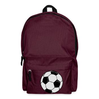 Fußball - Rucksack - Burgunderrot - Vorne