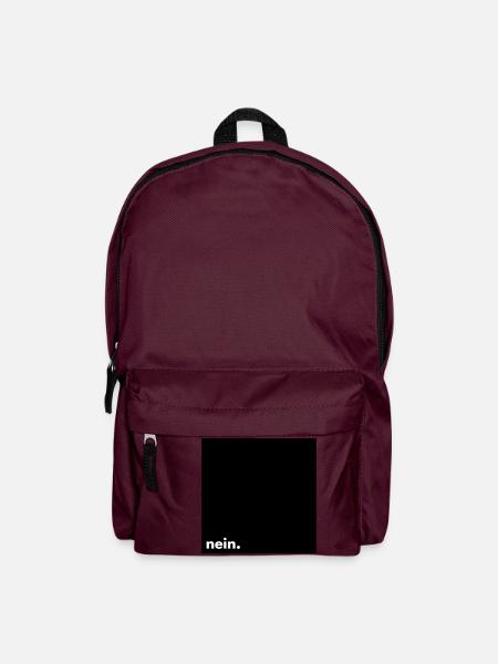 nein. - Rucksack - Burgunderrot