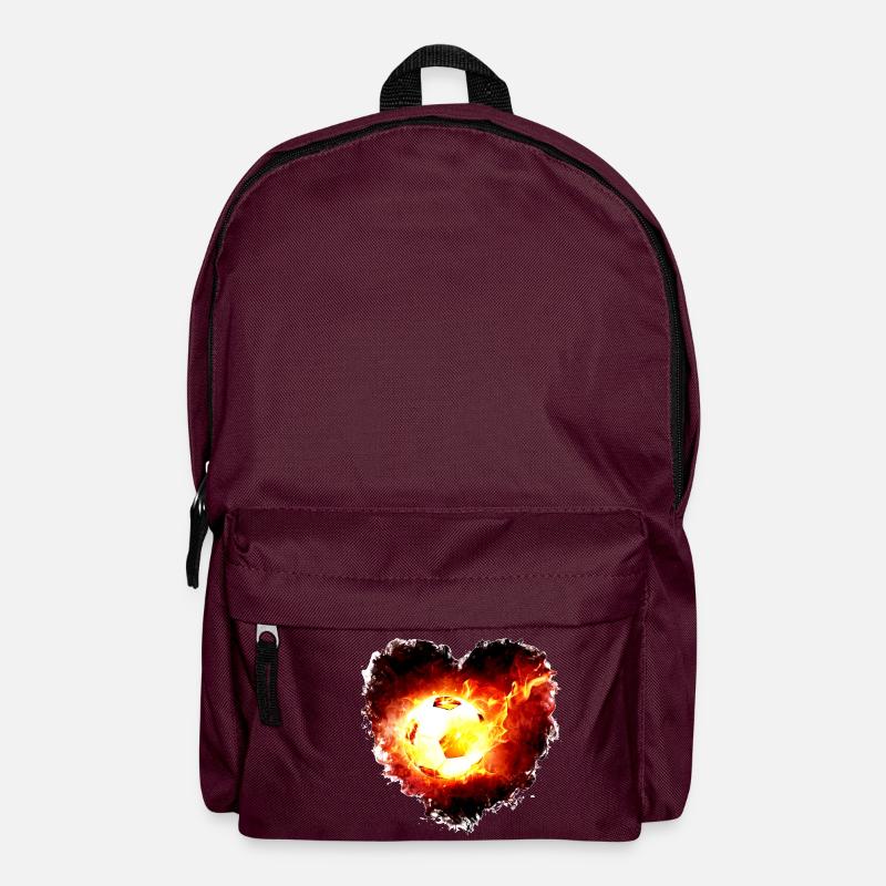 Fussball - Rucksack - Burgunderrot