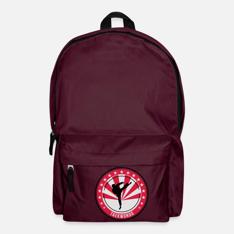 Taekwondo / Tae-Kwon-Do / Taekwon-Do / Kampfkünste - Rucksack - Burgunderrot