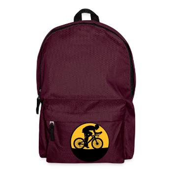 Nacht Mond Biker - Rucksack - Burgunderrot - Vorne
