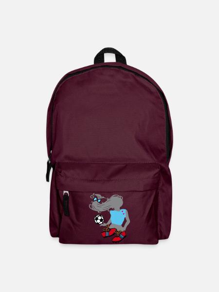 Fußballgirl, Frauenfussball - Rucksack - Burgunderrot