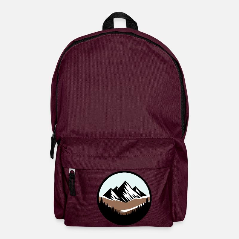 Der Berg ruft - Rucksack - Burgunderrot