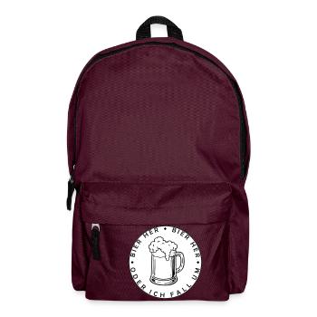 Bees here - Oder ich fall um! - Backpack - burgundy - Front