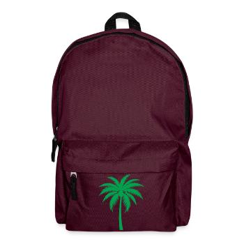 Palm tree - Backpack - burgundy - Front