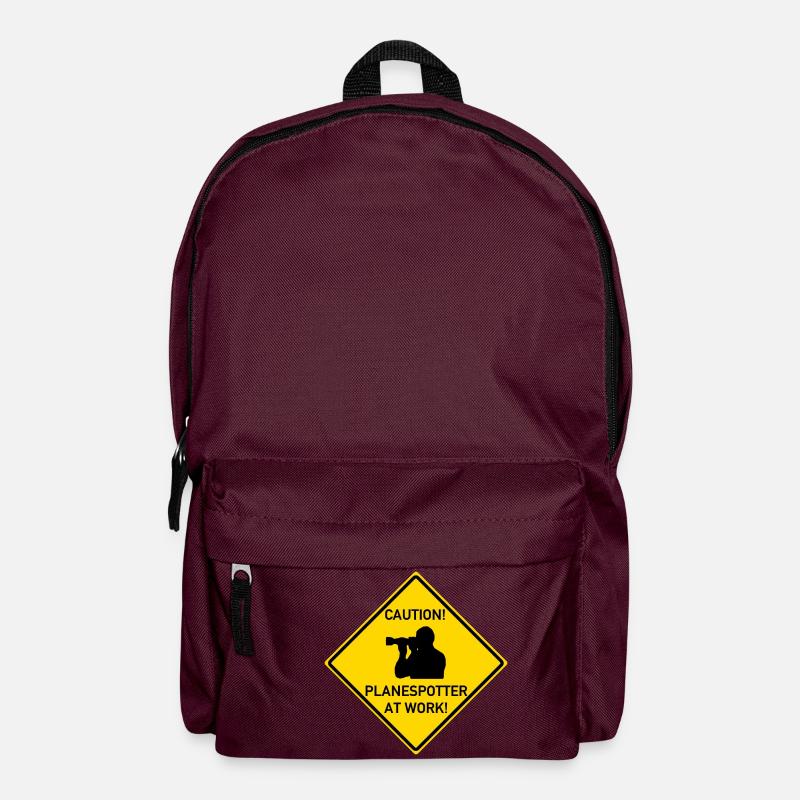 Planespotter at work! - Rucksack - Burgunderrot