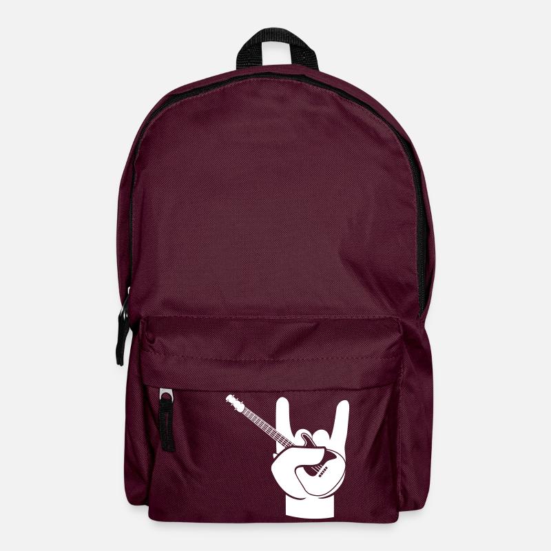 Lets rock - Rucksack - Burgunderrot