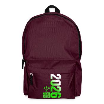 Darts Champion 2026 Kreisliga shirt green white - Backpack - burgundy - Front