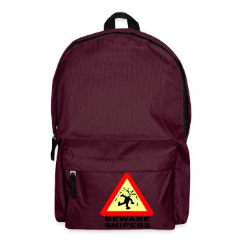 Hüten Sie sich vor Scharfschützen - Rucksack - Burgunderrot - Vorne