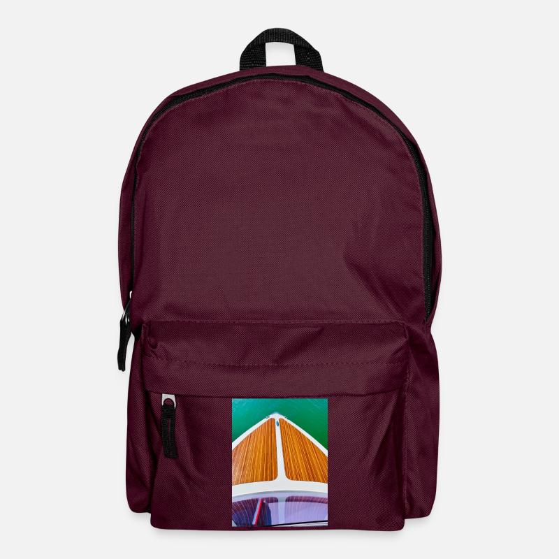 Motorboot - Rucksack - Burgunderrot