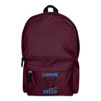 Limoncello – La Dolce Vita“-Design - Rucksack - Burgunderrot - Vorne
