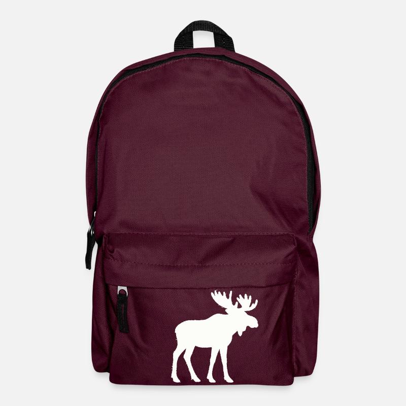 elch - Rucksack - Burgunderrot