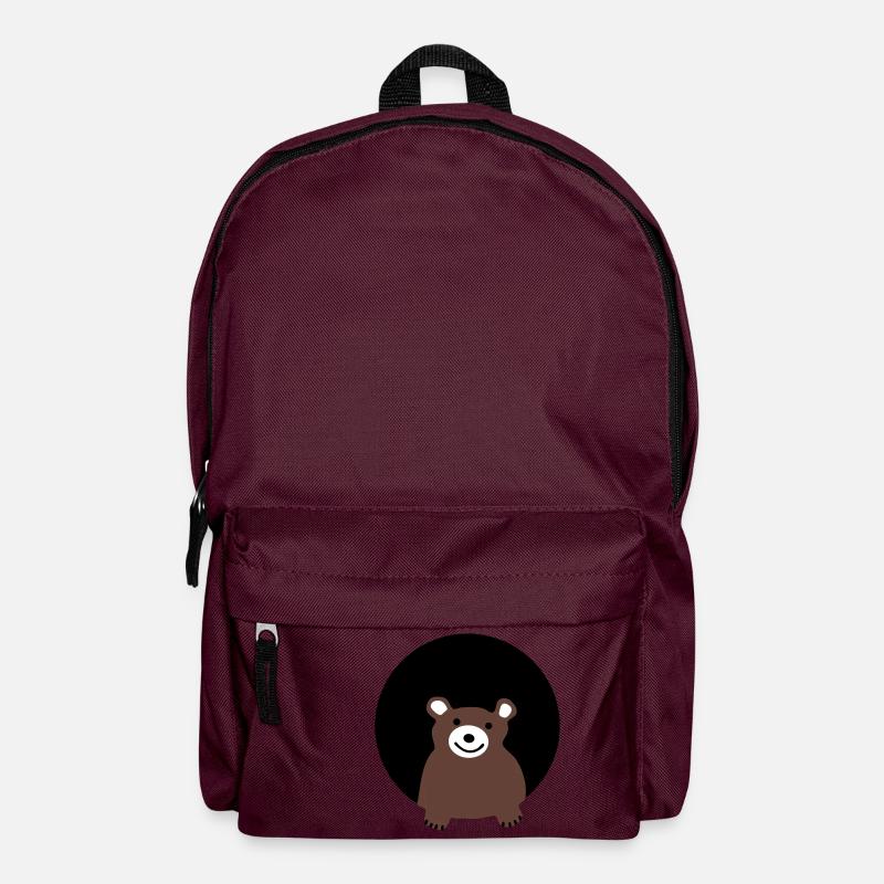 Bär - Rucksack - Burgunderrot