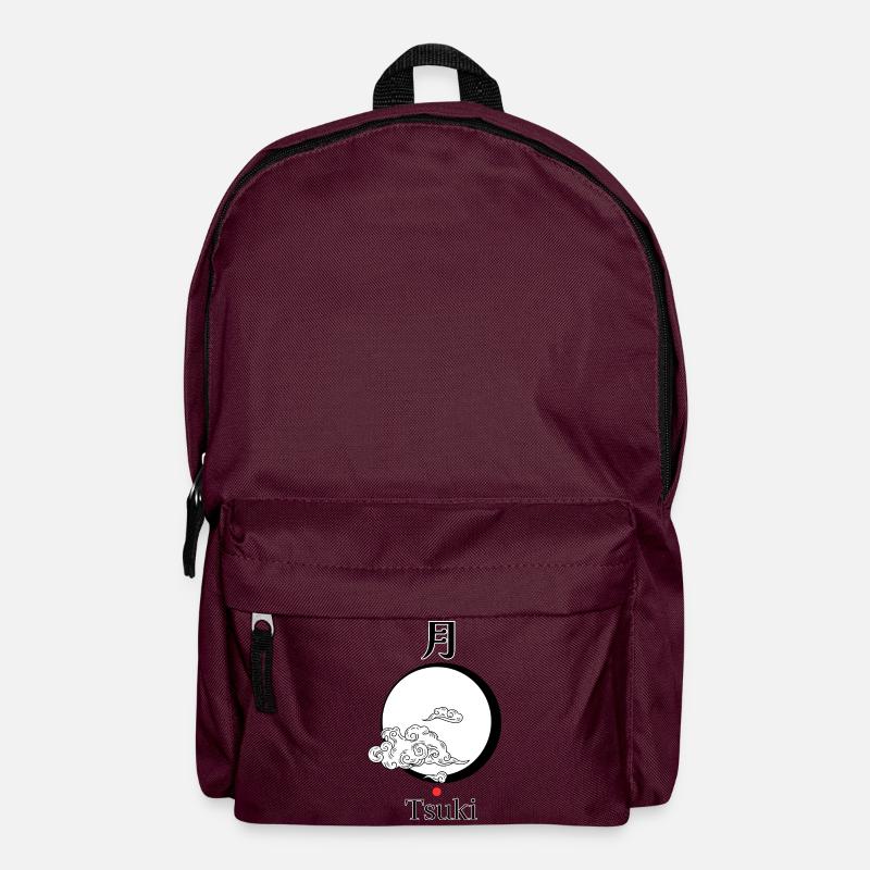 Tsuki – Japanischer Mond | Torii Apparel - Rucksack - Burgunderrot