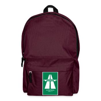 Autostrada Napoli A1 Vintage Poster - Rucksack - Burgunderrot - Vorne
