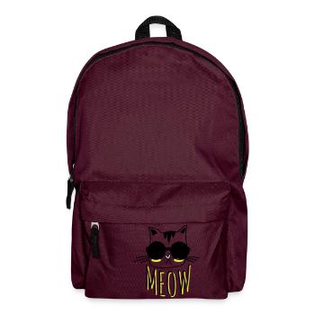Cool Cat - Backpack - burgundy - Front