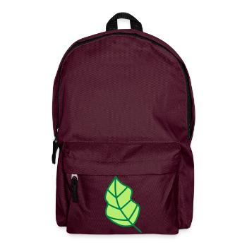 feuille - Sac à dos - bordeaux  - Devant