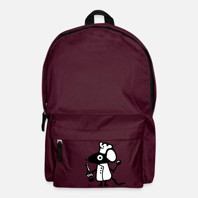Maus Koch - Ratte - Rucksack - Burgunderrot