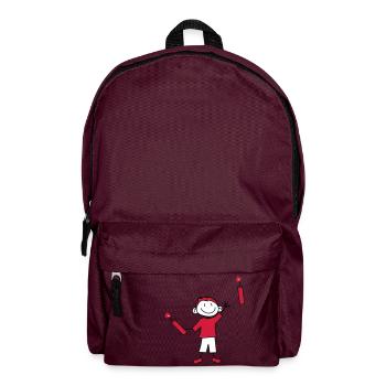 dynamit tnt nitro kuender bombe werfen explosion a - Rucksack - Burgunderrot - Vorne