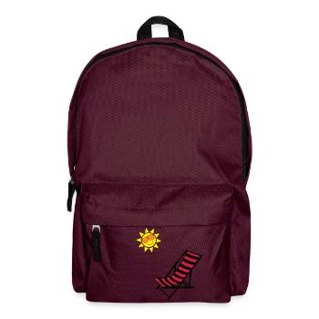 sonnenstuhl2 - Rucksack - Burgunderrot - Vorne