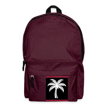 Palm Tree Icon - Backpack - burgundy - Front
