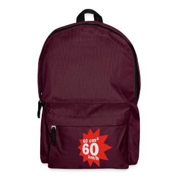 50 cc, 60 km / h - Backpack - burgundy - Front