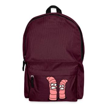 2 vers fous - Sac à dos - bordeaux  - Devant