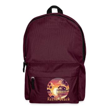 Reethi Beach Maldives Sunset Paradise - Backpack - burgundy - Front